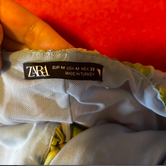 Zara blue and green pastel tulle pleated maxi dress made in Europe EUC - Picture 9 of 12